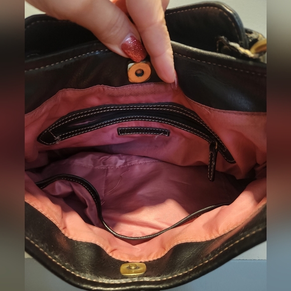 Vintage Tommy Hilfiger Black Shoulder Purse - Picture 8 of 9